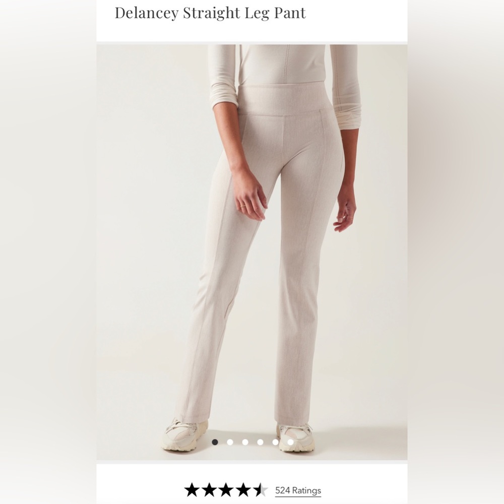 NWT ATHLETA DELANCEY STRAIGHT LEG PANT - size XS Tall